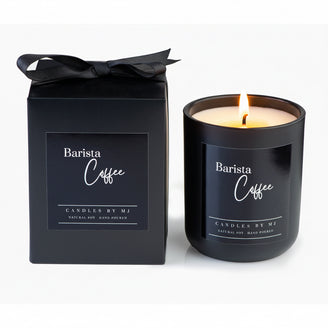 Barista Coffee soy candle handcrafted in Melbourne with café inspired fragrance