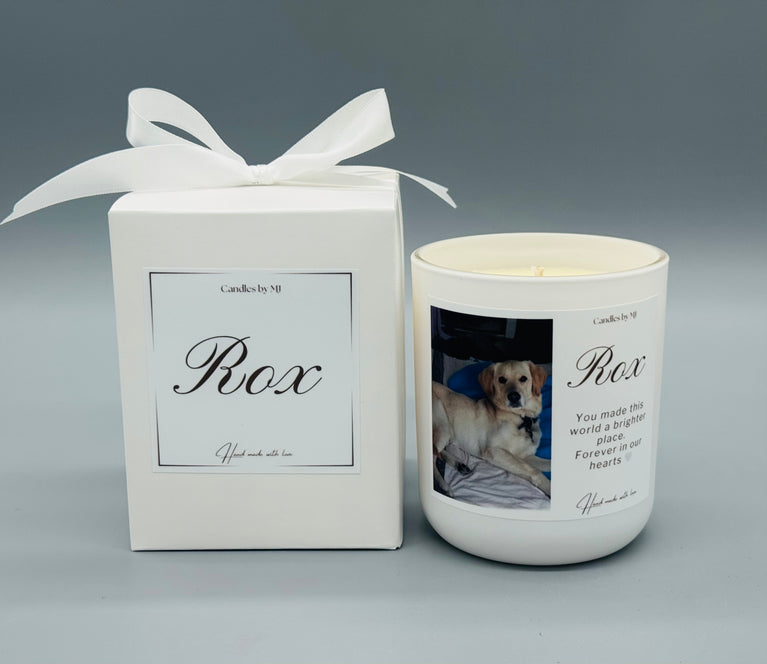 Pet Memorial Candle with photo