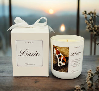 Pet Memorial Candle with photo
