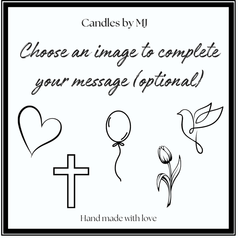 Personalised Custom Message Candle with Your Special Message - Candles by MJ