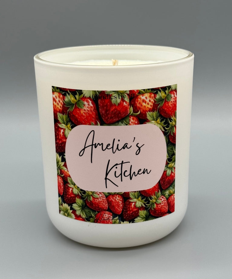 Personalised Kitchen Decor Candle and Custom Fruit Soy Candle - Candles by MJ