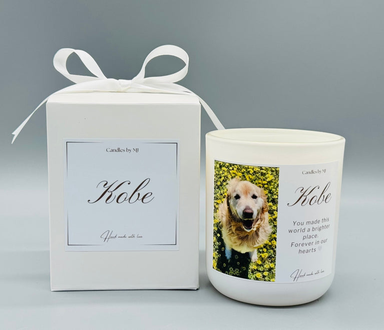 Personalised Pet Memorial Candle with Photo - Candles by MJ
