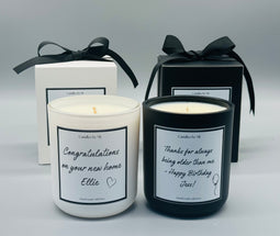 Personalised Custom Message Candles