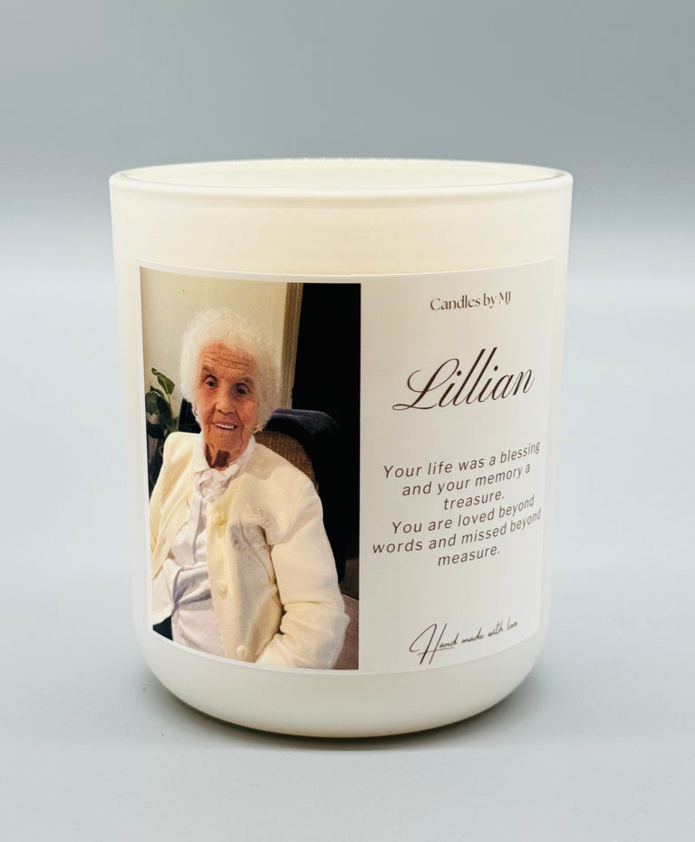 Photo Memorial Candle Keepsake