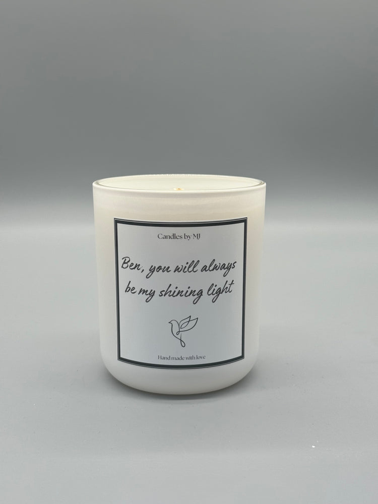 CUSTOM MESSAGE CANDLE - YOUR SPECIAL MESSAGE