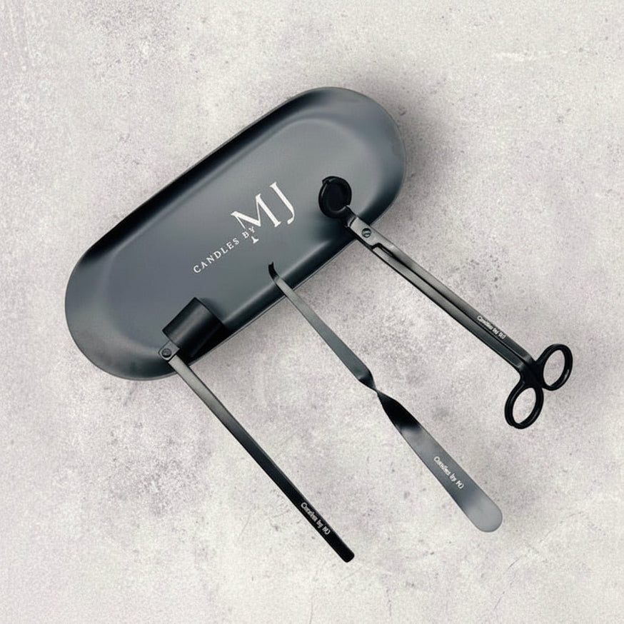 Candle Care Kit - Candle Accessories & Wick Trimmer Set - Candles by MJ