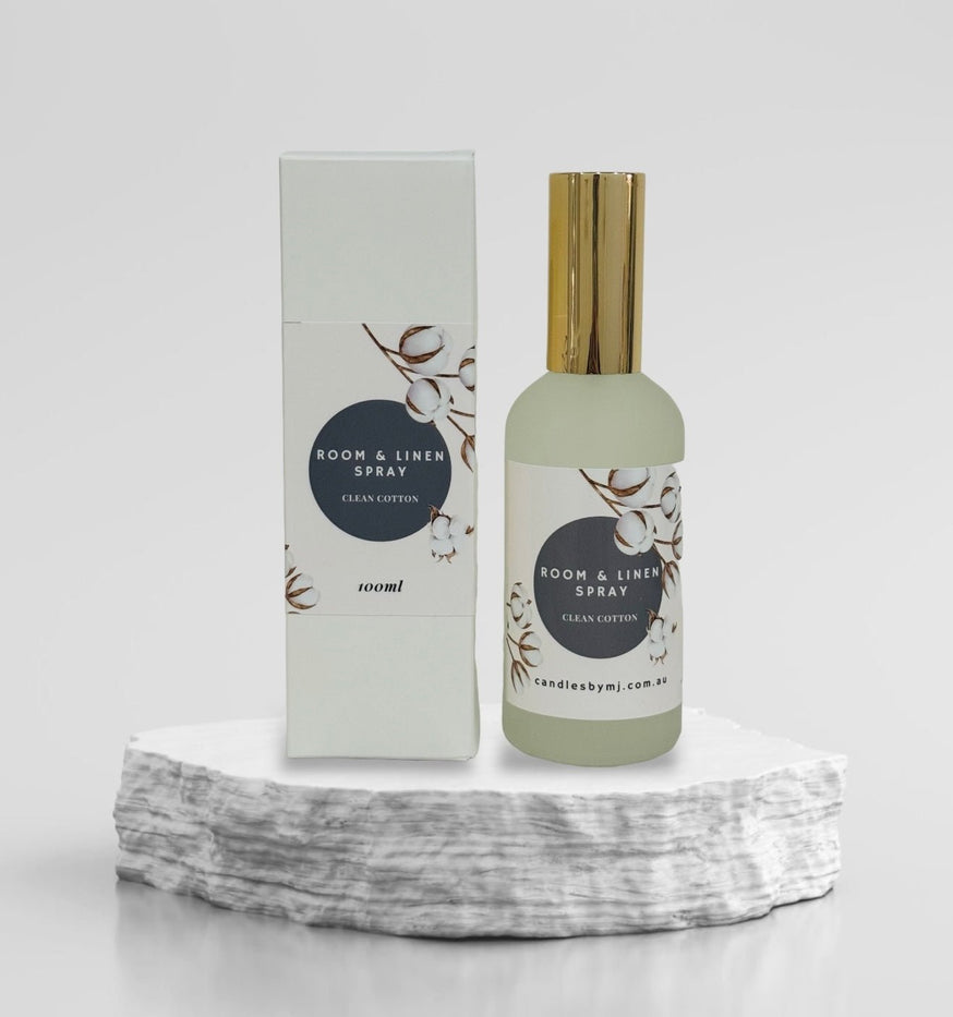 Clean Cotton Room & Linen Spray - Candles by MJ