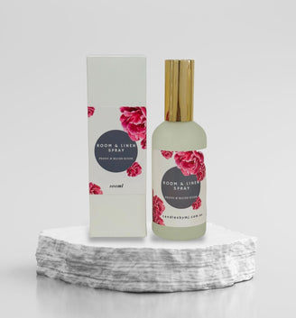 Peony & Blush Suede Room & Linen Spray - Candles by MJ