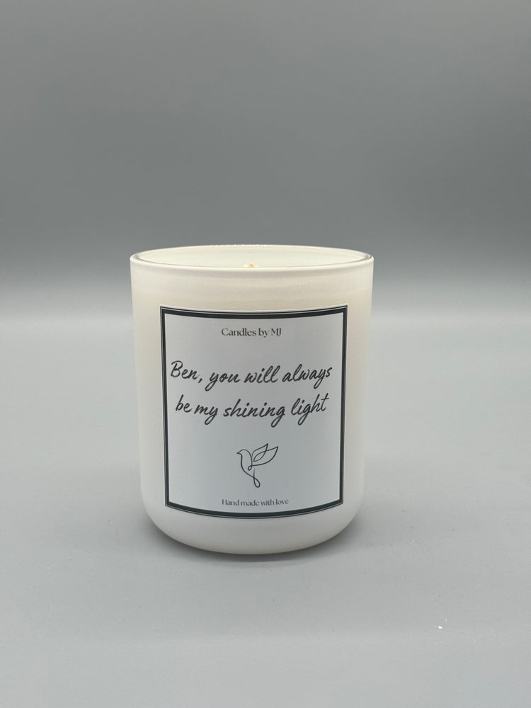 Personalised Custom Message Candle with Your Special Message - Candles by MJ
