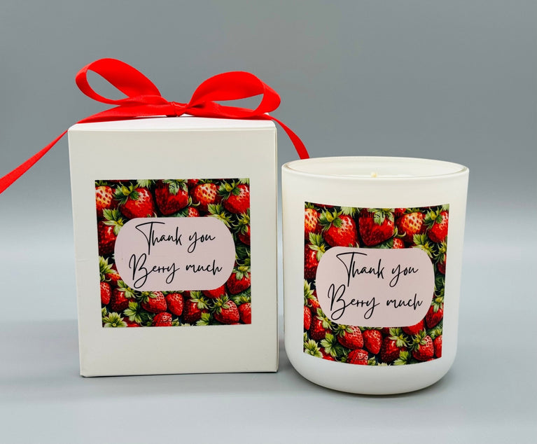 Personalised Kitchen Decor Candle and Custom Fruit Soy Candle - Candles by MJ