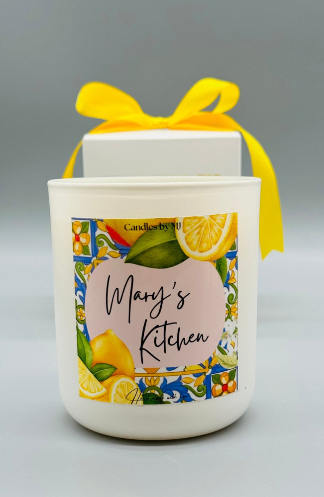 Personalised Kitchen Decor Candle and Custom Fruit Soy Candle - Candles by MJ