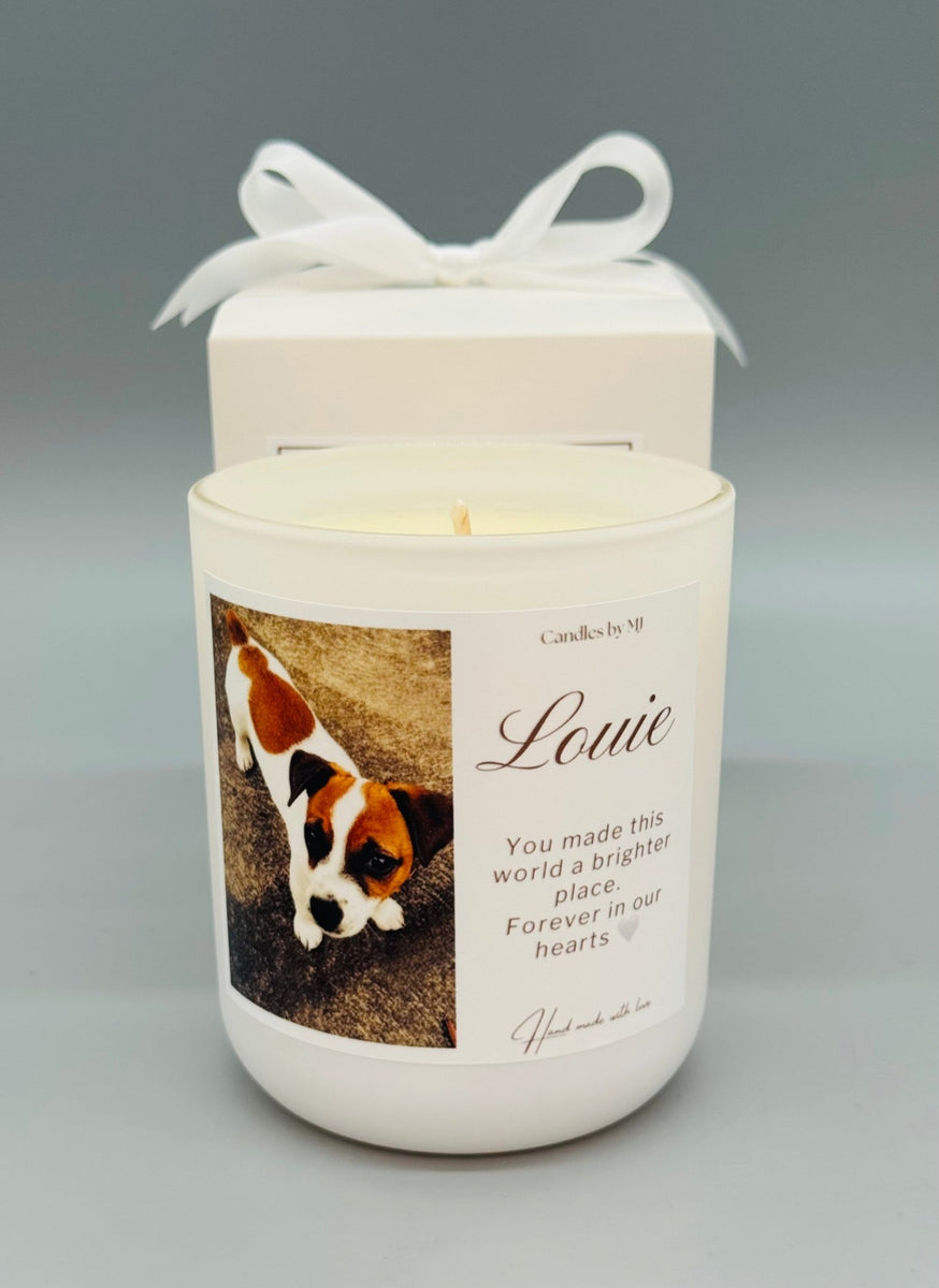 Personalised Pet Memorial Candle with Photo - Candles by MJ
