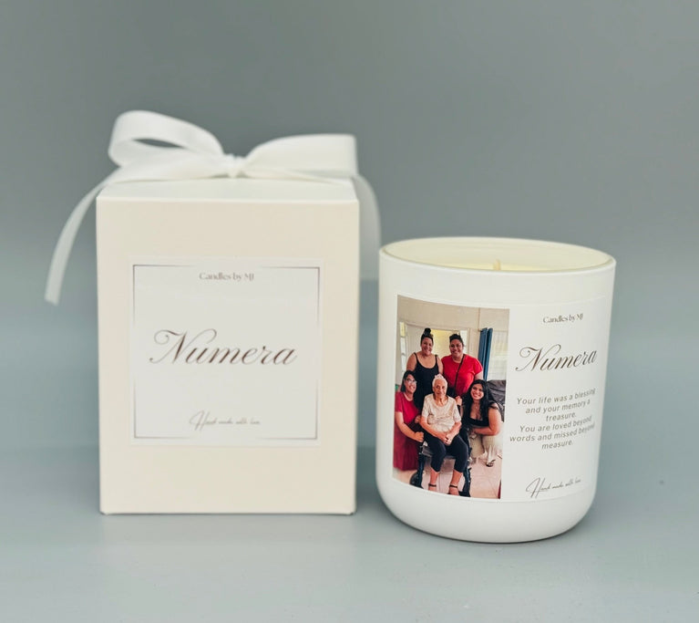 Personalised Photo Memorial Candle Keepsake - Candles by MJ