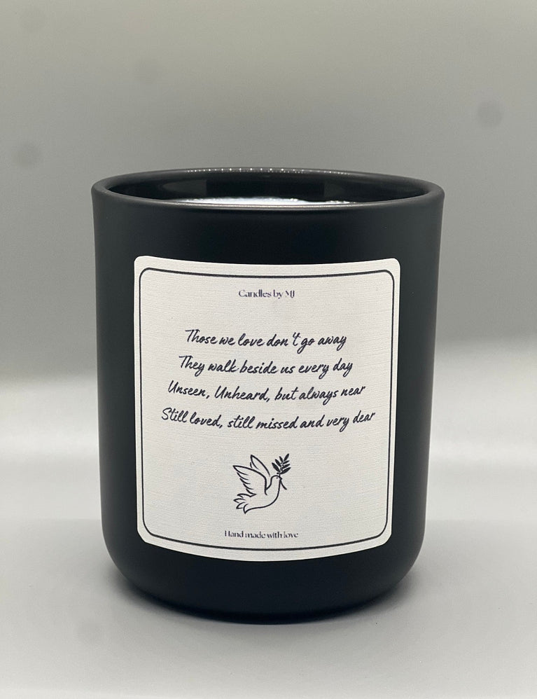 Personalised Sympathy Candle - Your Own Words Memorial Gift - Candles by MJ